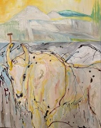 Mountain Sheep of Skagit Valley - Oil on Canvas - 30x24" - $1200.00