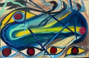Fractured Light Reveals the Spirit World - 36x24" - Oil on Canvas - $1600.00