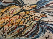 Returning from Work Helping a Soul - Oil on Canvas - 48x36" - $2200.00
