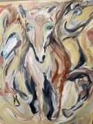 My Ancestor's Pony - 5x4 feet - Oil on Canvas - $3500.00