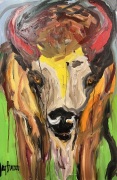 Last of Skagit Bison - 36x24 - Oil on Canvas - $2300.00