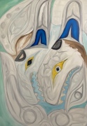 Twin Killer Whale Spirits - 30"x40"  - Oil on Canvas - $1700.00