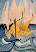 Salish Sea Sails - 36x24 - Lio on Canvas - $2400.00