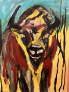 Skagit Bison, Series 1 - 39x40" - Oil on Canvas - $2400.00