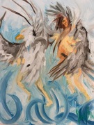 Eagle Dances as Man   16x20 - Oil on Canvas - $1600.00