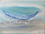 Ghost Canoe of the Clouds - Oil on Canvas - 16x20" - $600.00