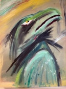 Hawk Helper on the Other Side - Oil on Canvas - 30x24" - $1500.00