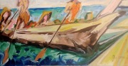 Canoe Journey   Oil on Canvas   20x12 - $250.00