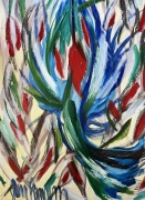Feast of the Hummingbirds - 18x24 - Oil on Canvas - $500.00