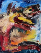 Misunderstood Wolf Spirit - Oil on Canvas - 24x30" - $2000.00