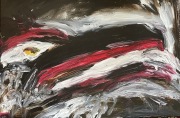 Eagle Spirit Protecting the Night   24x18"   Oil on Canvas - $450.00