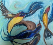 Return of the Swallows - 30x24" - Oil on Canvas - $2400.00