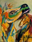 Skagit Horses - 16x20  Oil on Canvas