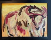 Skagit Bison Series #3 - Oil on Canvas - 16x20 - $800.00