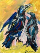 Summer Ravens - 18x24 - Oil on Canvas - $700.00