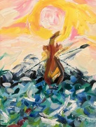 Sunrise on the Salish Sea - 16x20 - Oil on Canvas  $800.00