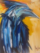 Blue Jay Protect Me - 16x20" - Oil on Canvas - $750.00