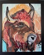 Skagit Bison - 16x20" - Oil on Canvas - $1200.00