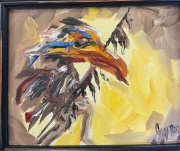 Eagle Dancer - Oil on Wood - 8x10" - $800.00