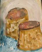 Spring Baskets Waiting - 8x10" - Oil on Wood - $400.00