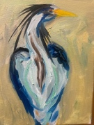 Beautiful Heron - 8x10" - Oil on Canvas - $400.00