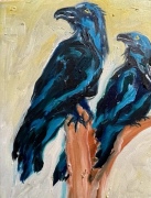 Ocean Ravens Wait - 9.2x12" - Oil on Linen - $500.00