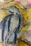 Raven Calling for Helpers - Pastel - 4x6" - $250.00